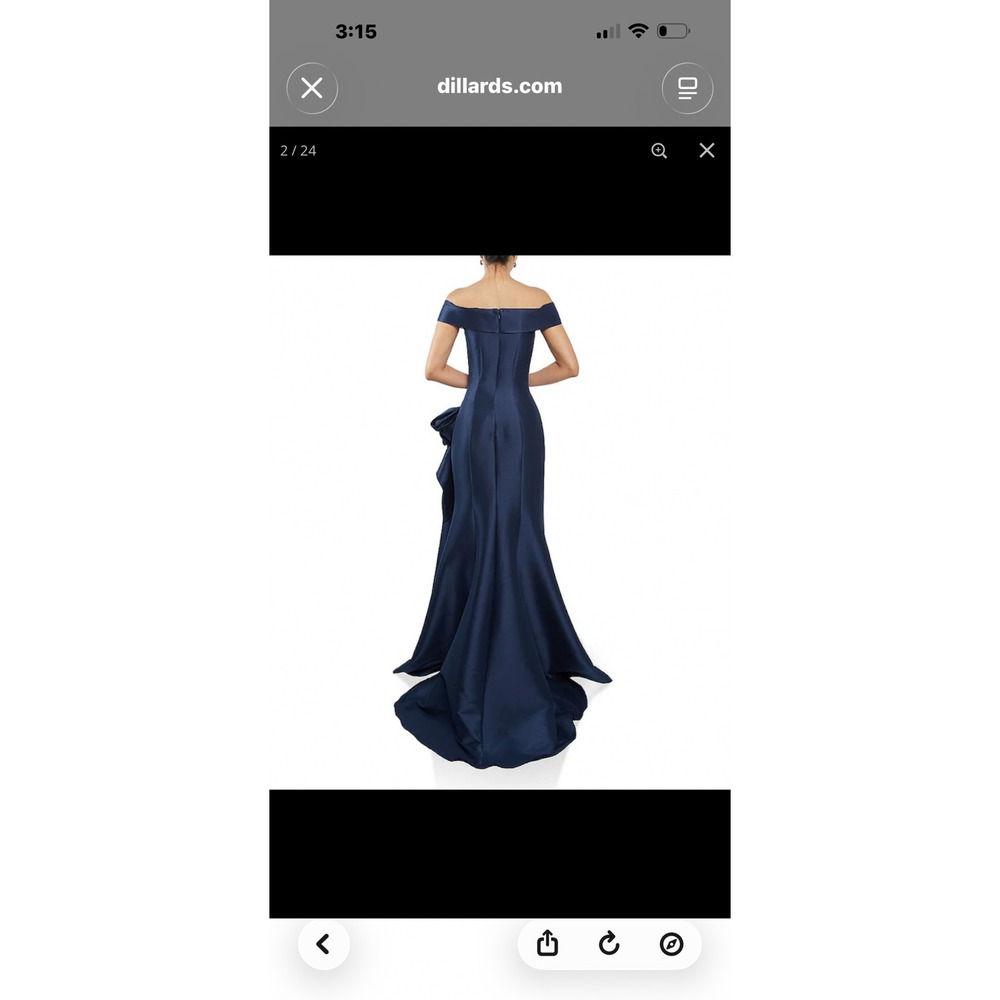 Off the shoulder ruffle front Mikaido Gown size 16 - Picture 2 of 3